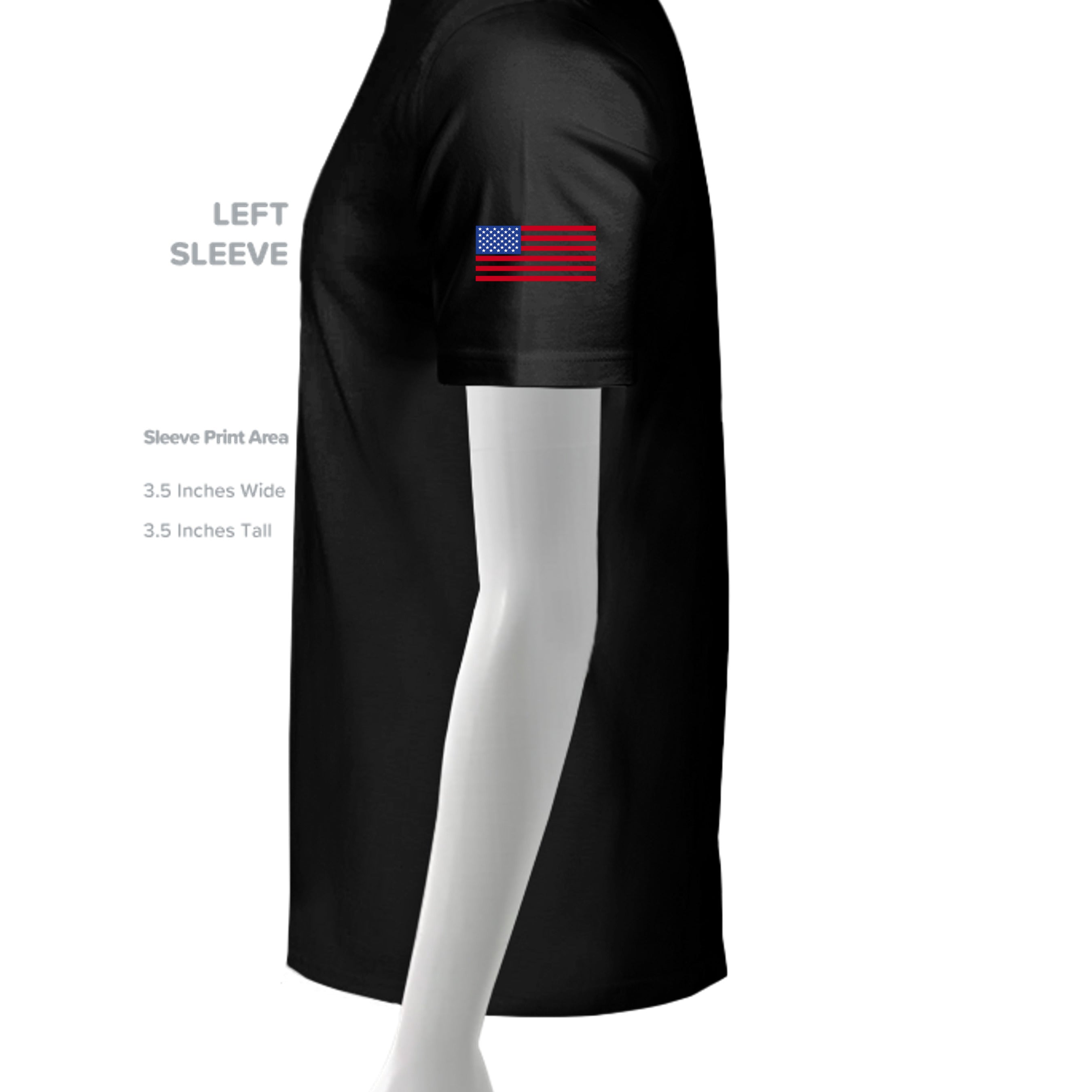 SLD BLK TRIBLEND - 3413C - SLEEVE_LEFT