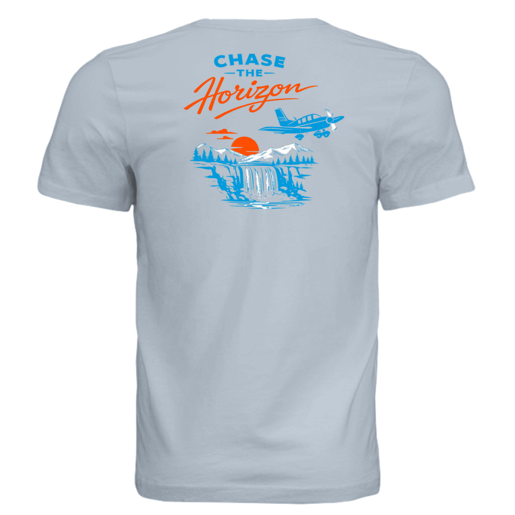 Solid Carolina Blue Triblend - 3413C - BACK