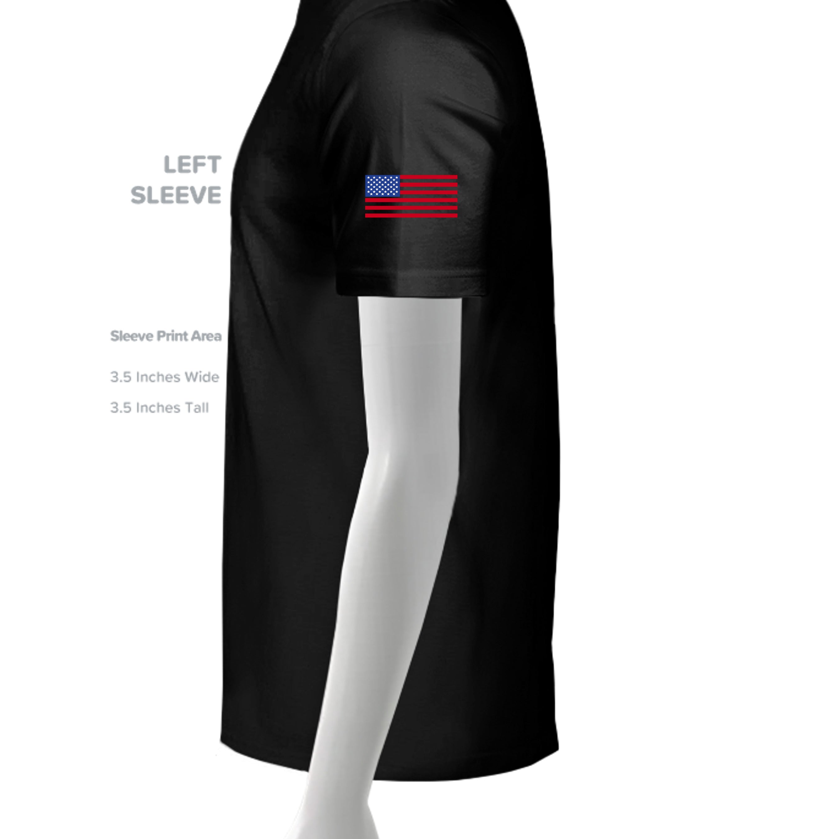 SLD BLK TRIBLEND - 3413C - SLEEVE_LEFT