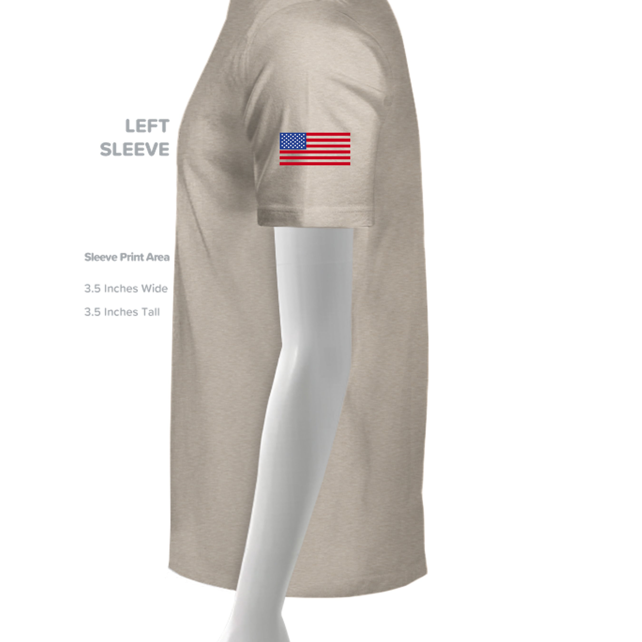 Tan Triblend - 3413C - SLEEVE_LEFT