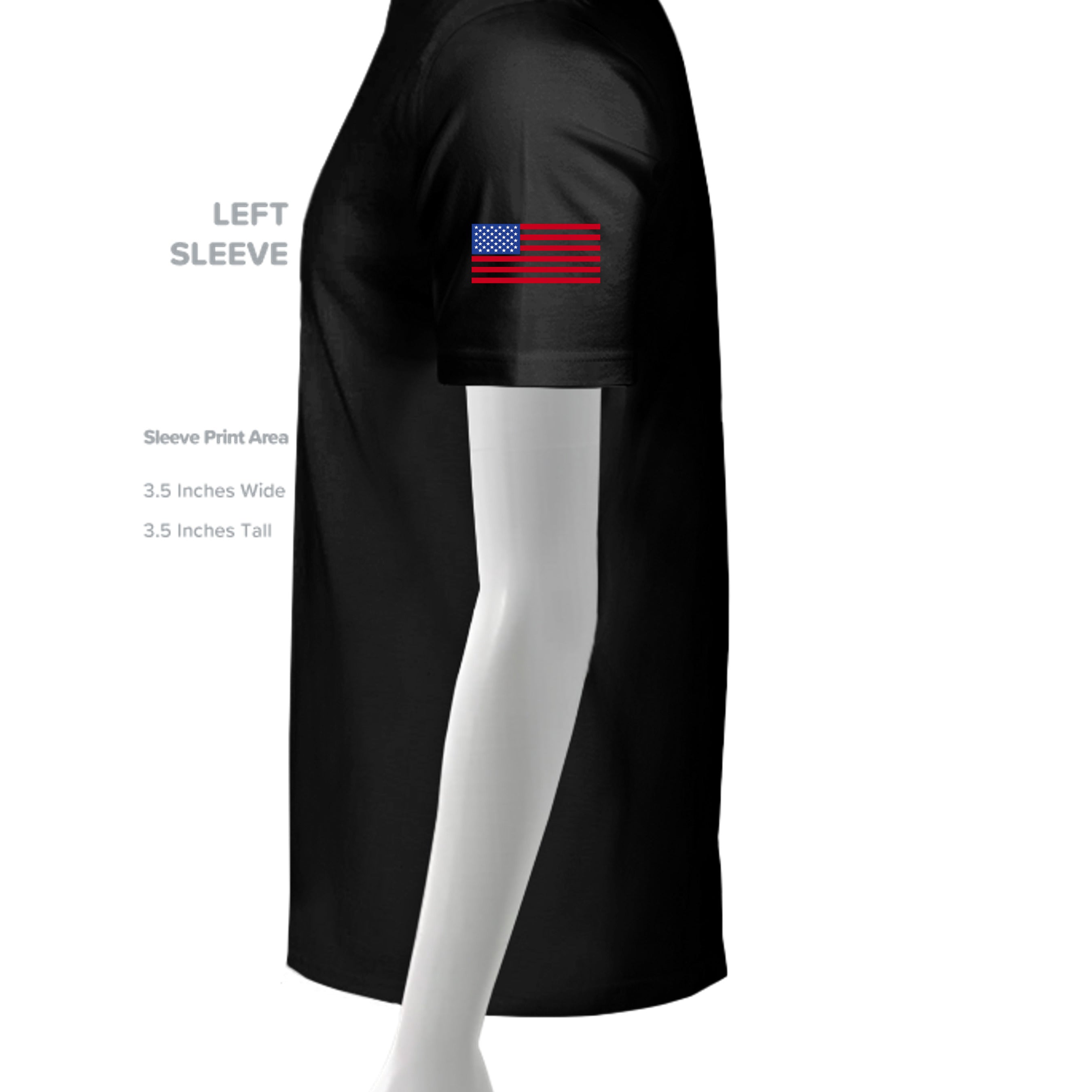 SLD BLK TRIBLEND - 3413C - SLEEVE_LEFT